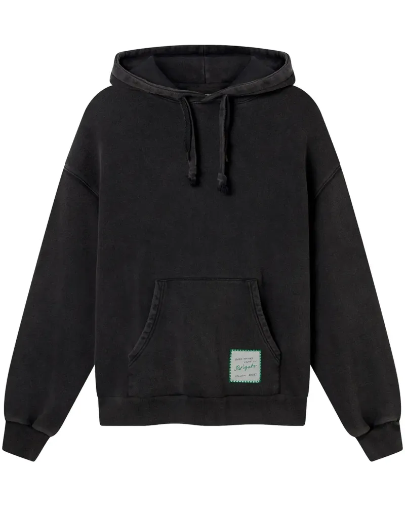 Axel Arigato Hoodie mit Logo-Patch - Schwarz Schwarz