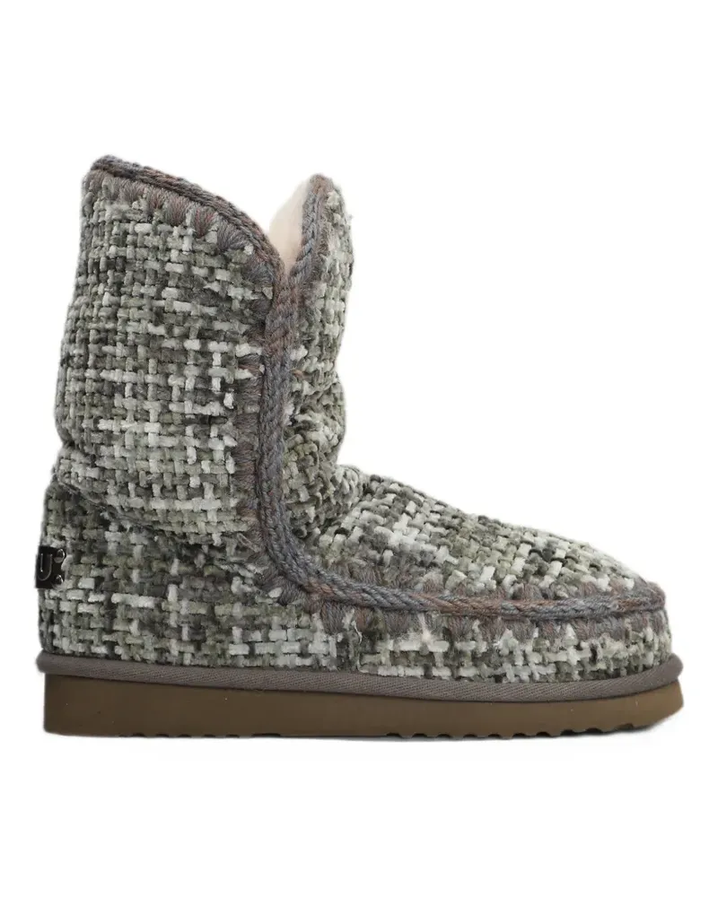 Mou Eskimo 24 crochet-trim boots - Grau Grau