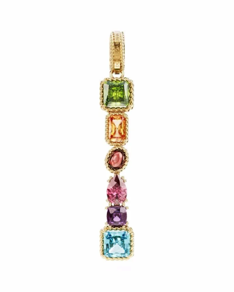 Dolce & Gabbana 18kt Gelbgoldanhänger mit Edelsteinen Gold