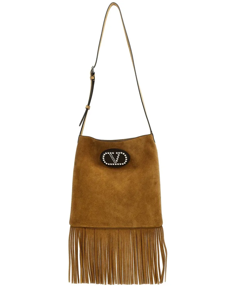 Valentino Garavani Nelcôte Schultertasche - Braun Braun