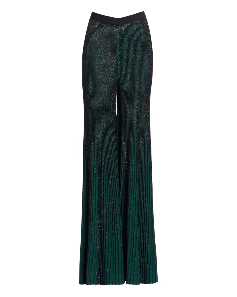 Elie Saab Hose in Metallic-Optik - Grün Grün