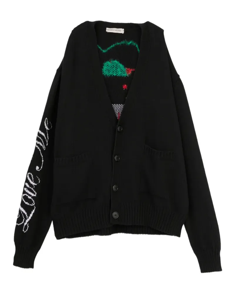Joshua Sanders Cardigan mit V-Ausschnitt - Schwarz Schwarz