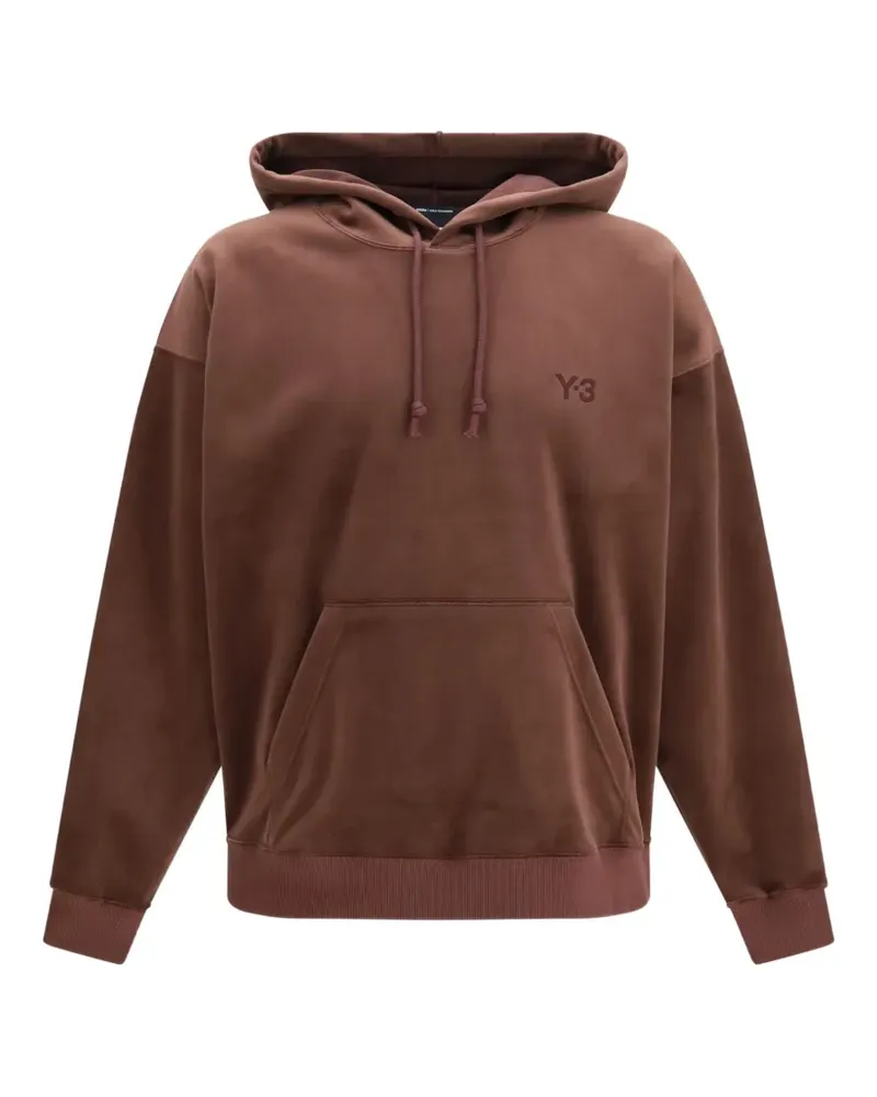 Y-3 Hoodie aus Cord - Braun Braun