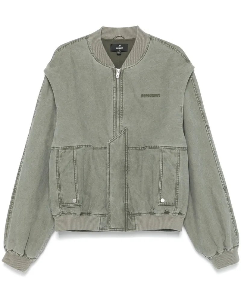 REPRESENT Bomberjacke mit eingesetztem Ärmel - Grün Grün