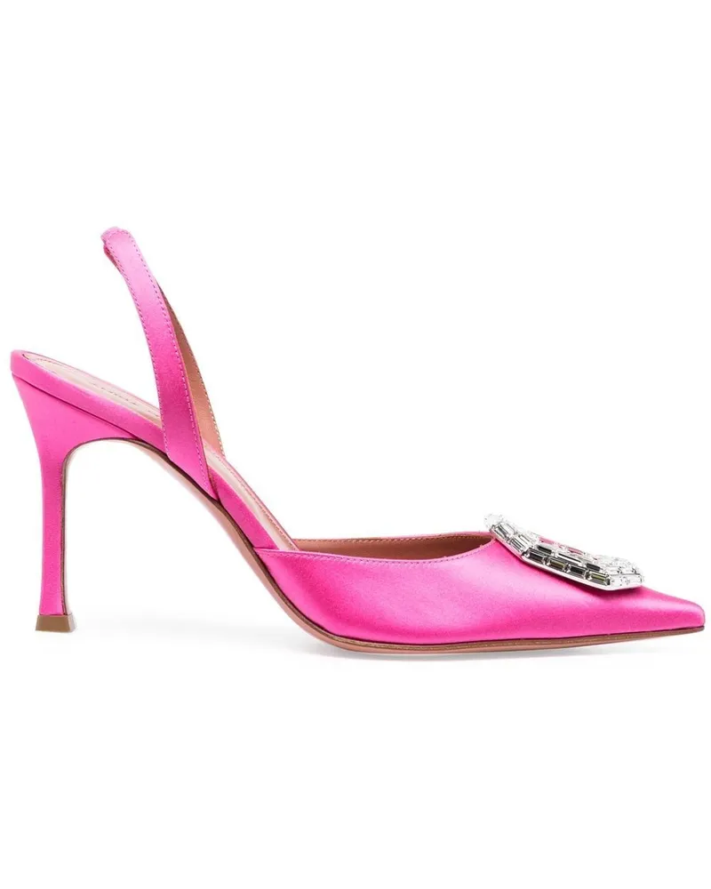 Amina Muaddi Camelia Pumps 95mm Rosa