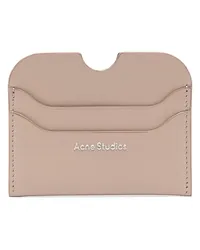 Acne Studios Kartenetui mit Logo-Stempel Nude