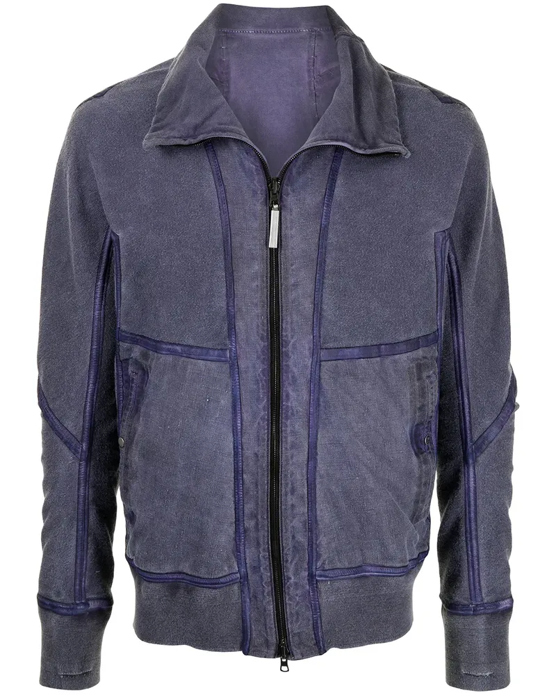 Isaac Sellam Lederjacke mit Stehkragen - Violett Violett