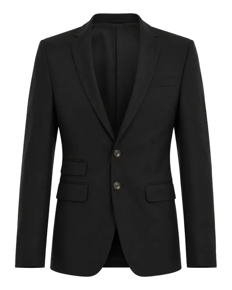 Dsquared2 notched-lapel wool-blend blazer - Schwarz Schwarz