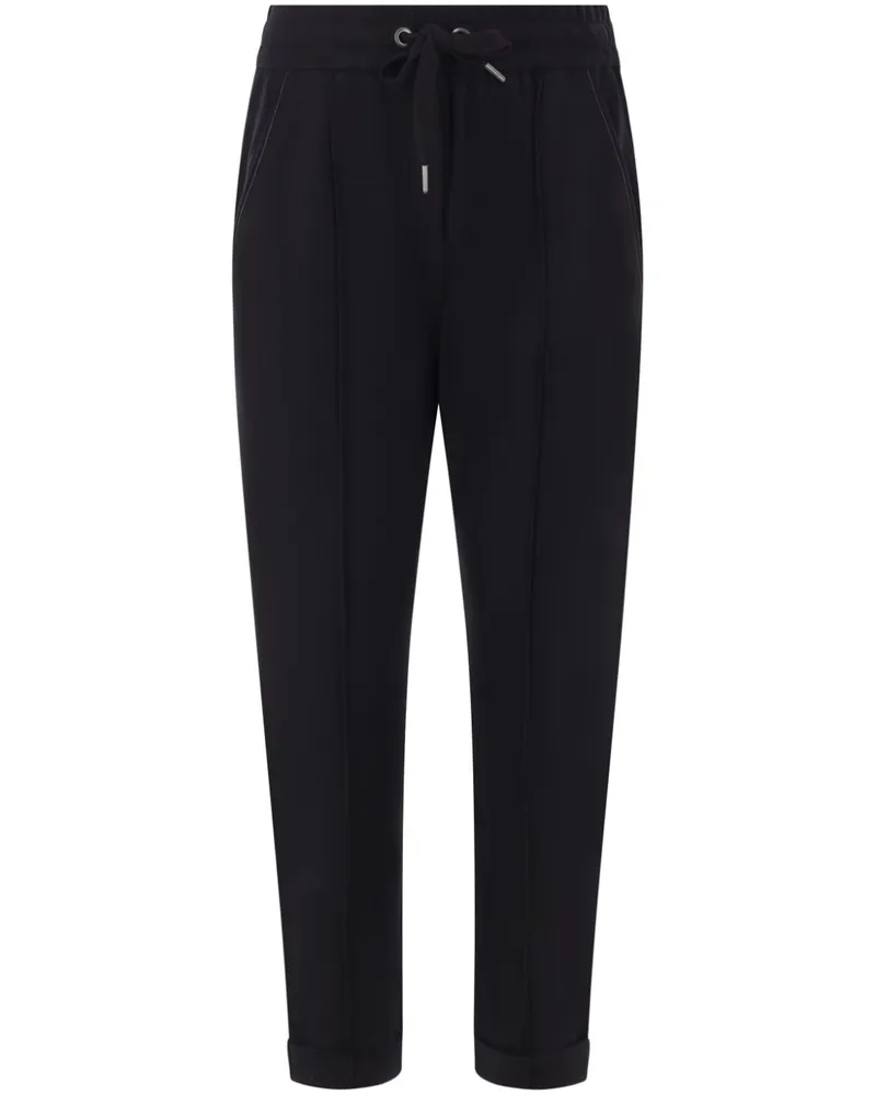 Brunello Cucinelli Jogginghose mit Monili-Detail - Schwarz Schwarz