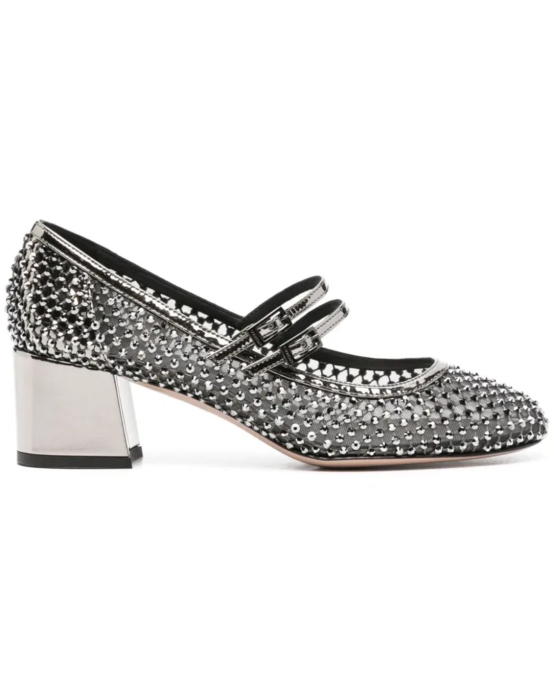 Le Silla 50mm Danielle Mary Jane pumps - Silber Silber