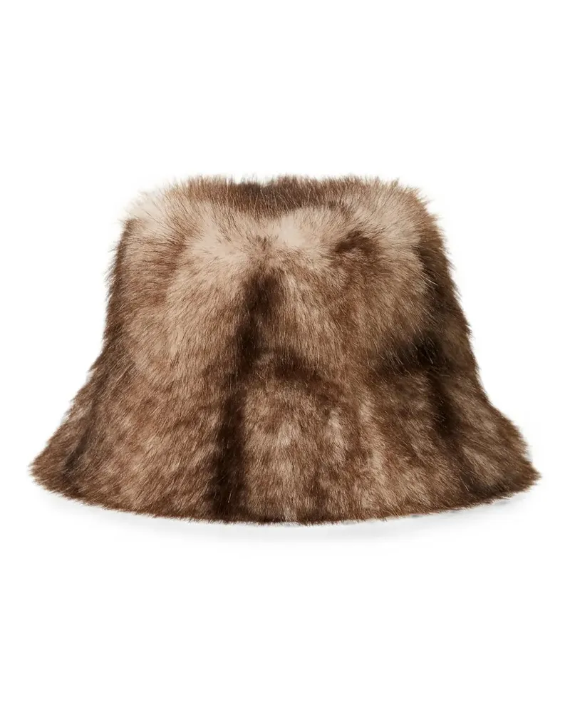Twin-Set Fischerhut aus Faux Fur - Braun Braun