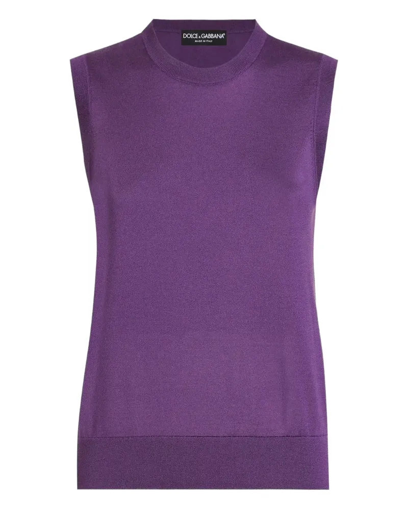 Dolce & Gabbana Top aus Seide - Violett Violett