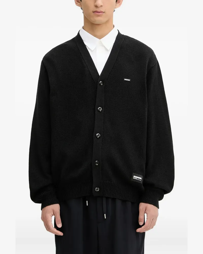 Neighborhood Cardigan mit V-Ausschnitt - Schwarz Schwarz