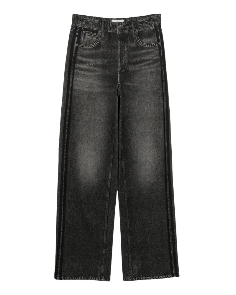 Rag & Bone Miramar Terry Jeans mit Seitenstreifen - Schwarz Schwarz