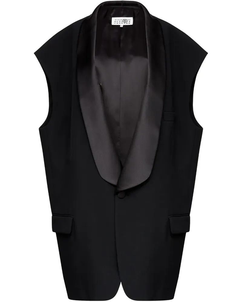 Maison Margiela Klassische Weste - Schwarz Schwarz