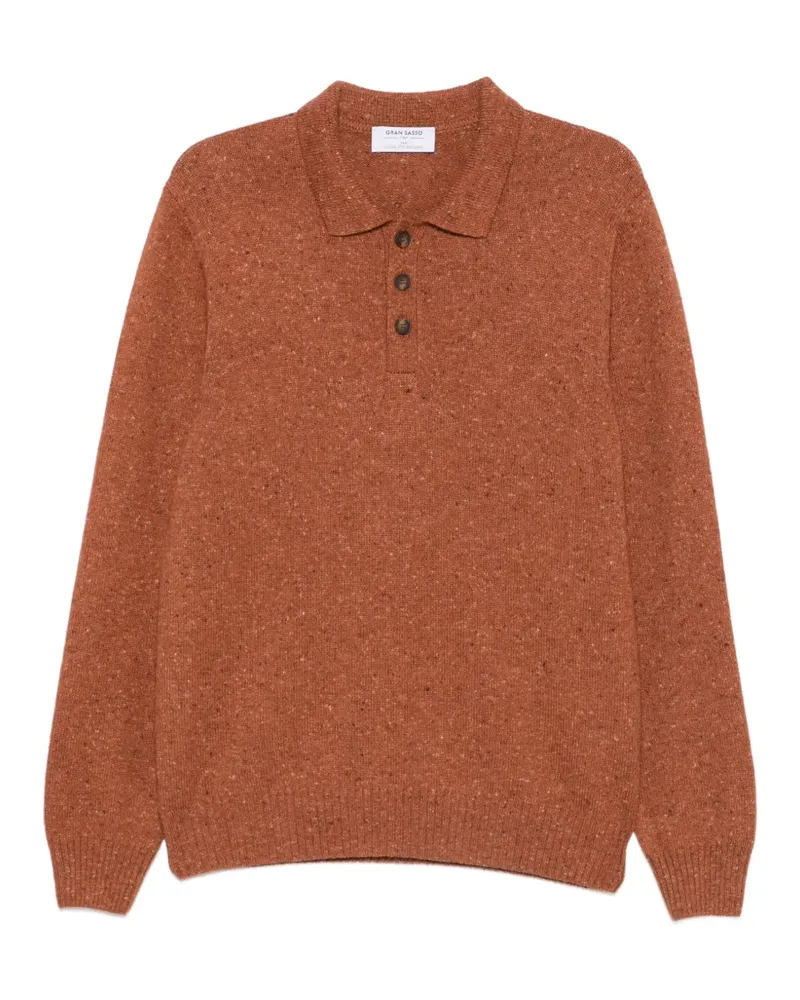Gran Sasso Geknöpfter Polo-Pullover - Orange Orange