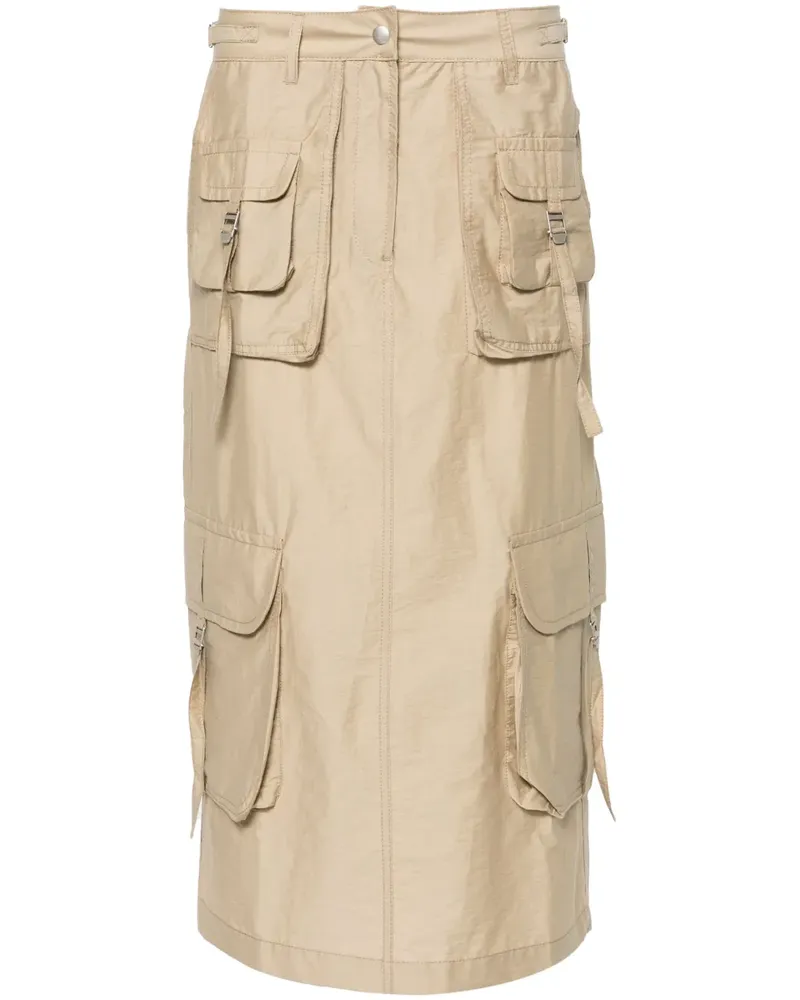 Acne Studios Cargo-Hemd mit Logo-Stickerei - Nude Nude