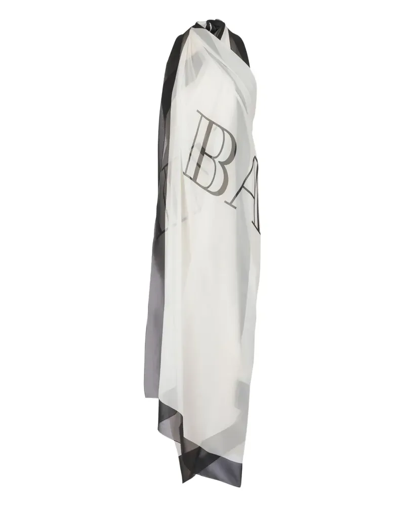 Balmain Kaftan mit  Couture-Print - Weiß Weiß