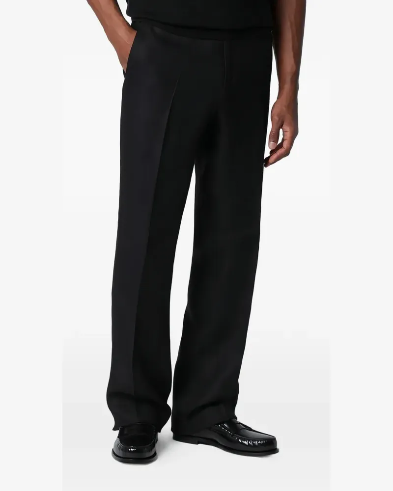 LARDINI linen trousers - Schwarz Schwarz