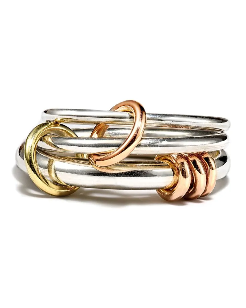 Spinelli Kilcollin 18kt Orion Ring mit Rotgoldgliedern - Silber Silber