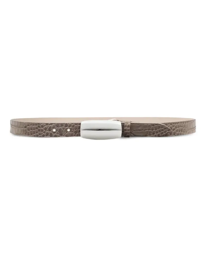 L'Agence Marlowe leather belt - Braun Braun