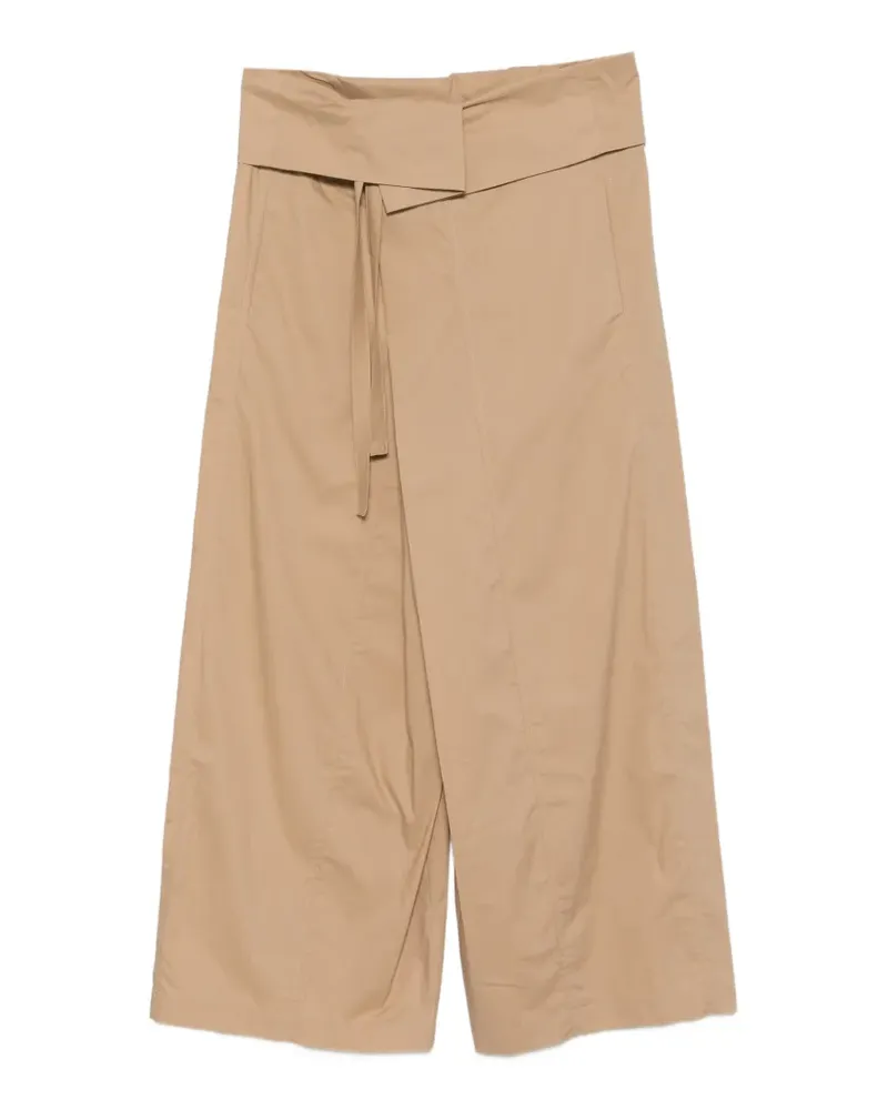 ALYSI Weite Hose mit Bindegürtel - Nude Nude