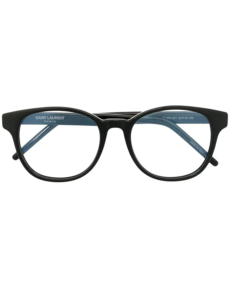 Saint Laurent Brille mit rundem Gestell - Schwarz Schwarz