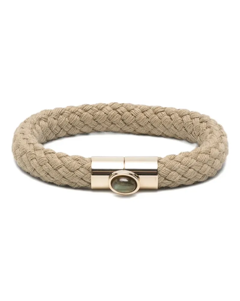 Isabel Marant Geflochtenes Alma Armband mit Schmucksteinen - Gold Gold