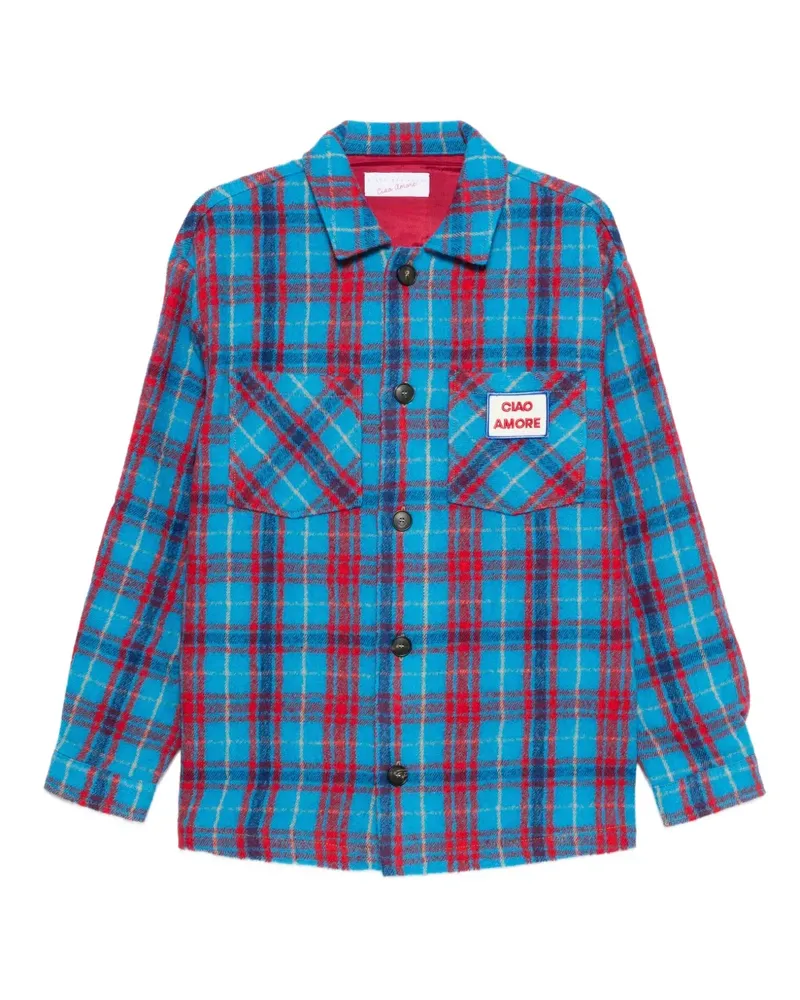 Giada Benincasa Karierte Hemdjacke - Blau Blau
