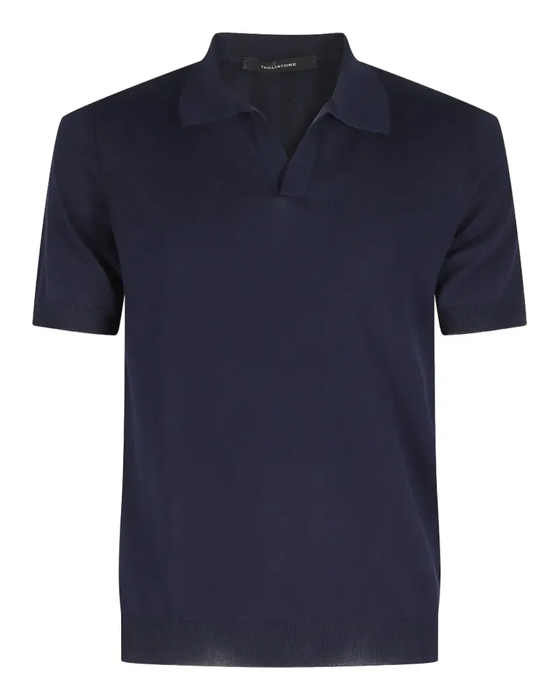 Tagliatore Kurzärmeliges Poloshirt - Blau Blau