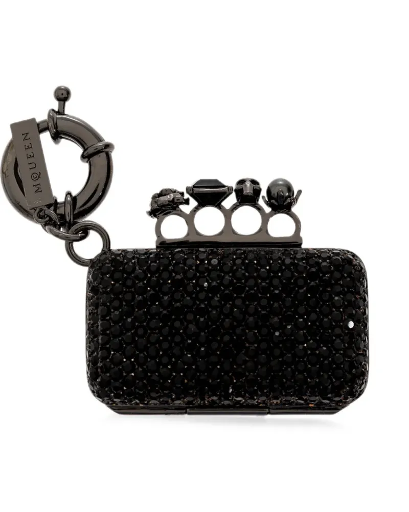 Alexander McQueen Knuckle Clutch Charm bag charm - Schwarz Schwarz