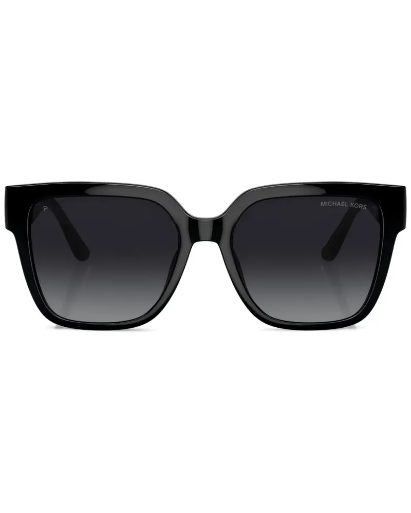 Michael Kors Eckige Karlie Sonnenbrille - Schwarz Schwarz
