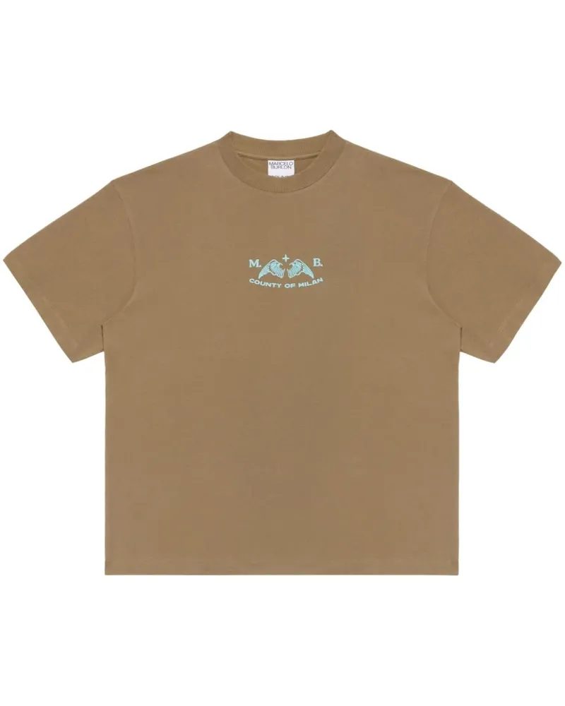 Marcelo Burlon | County of Milan Vintage Logo T-Shirt - Braun Braun