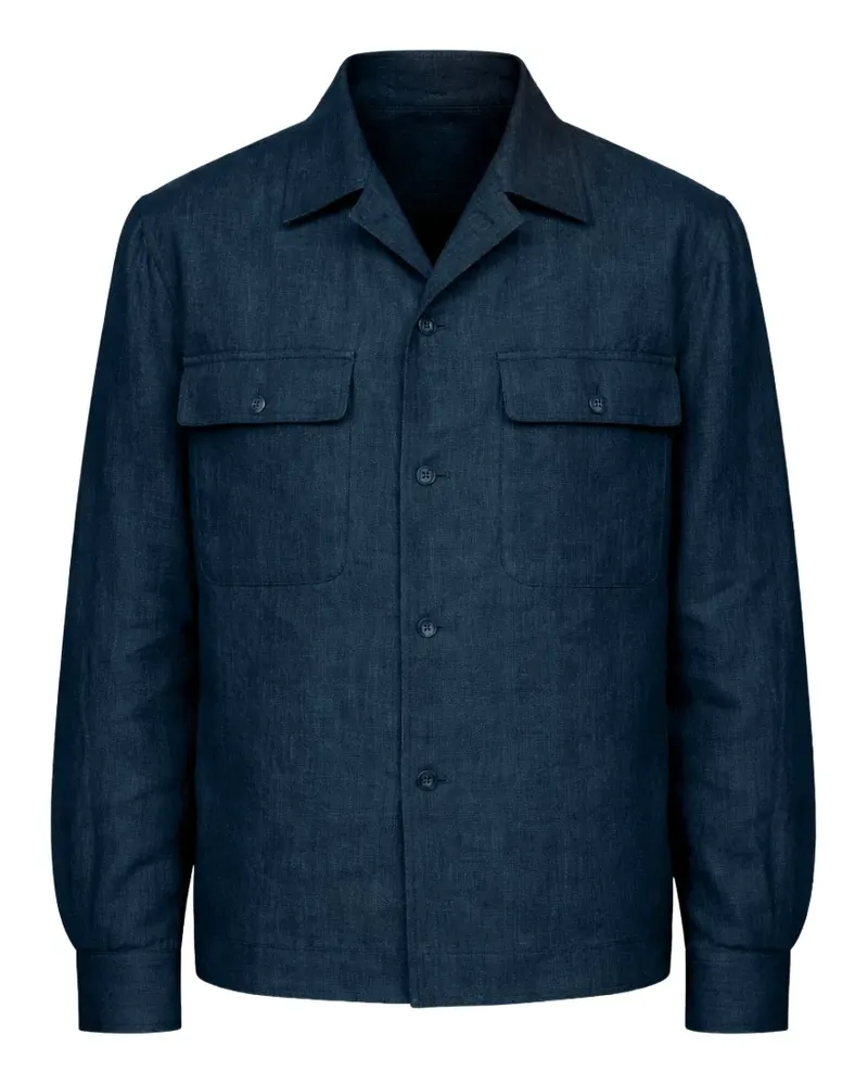Briglia 1949 button-up shirt jacket - Blau Blau