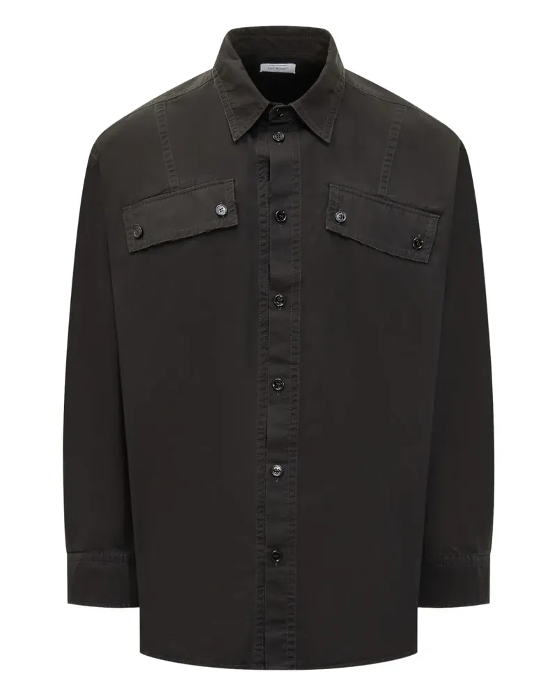 OFF-WHITE pocket-detail shirt - Schwarz Schwarz