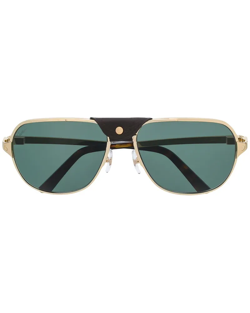 Cartier Santos de Cartier Sonnenbrille - Gold Gold