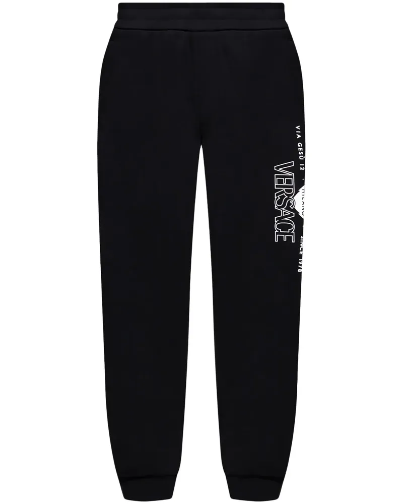 Versace Leggings mit Logo-Print - Schwarz Schwarz