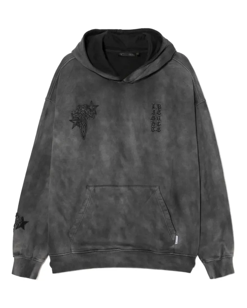 FIVE CM Hoodie mit Stickerei - Grau Grau