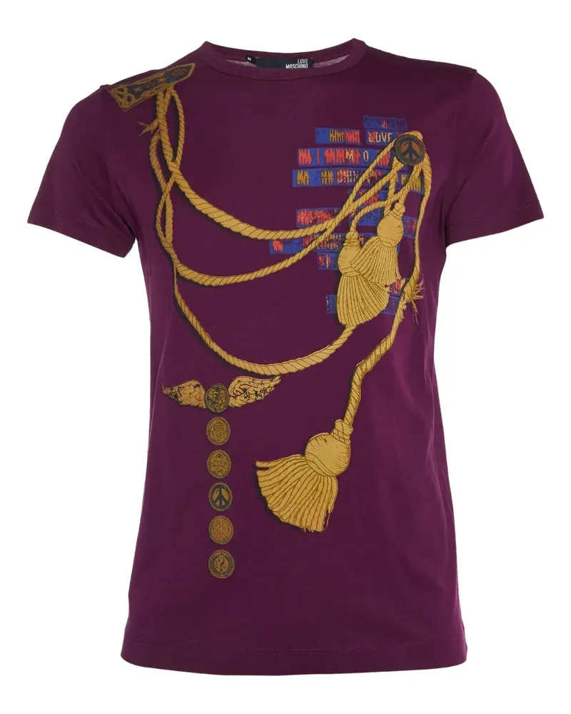 Moschino Klassisches T-Shirt - Violett Violett