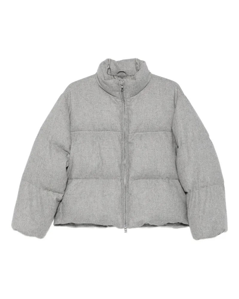 PANICALE Cashmere Gefütterte Jacke mit Stehkragen - Grau Grau