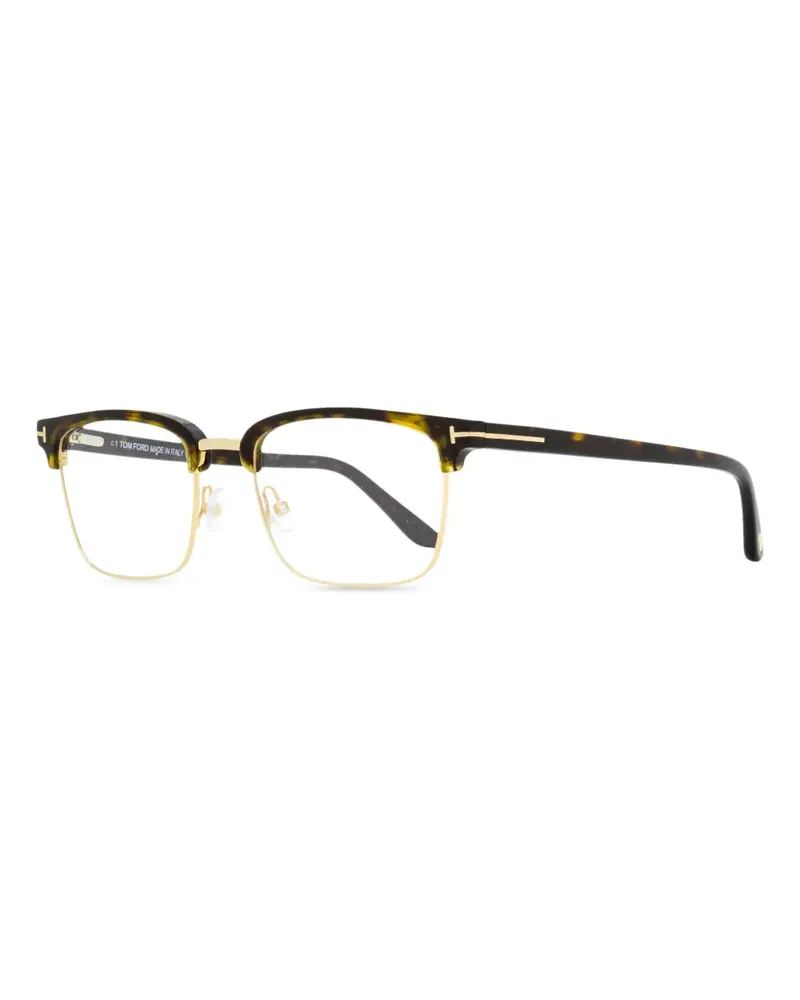 Tom Ford Brille mit eckigem Gestell - Braun Braun