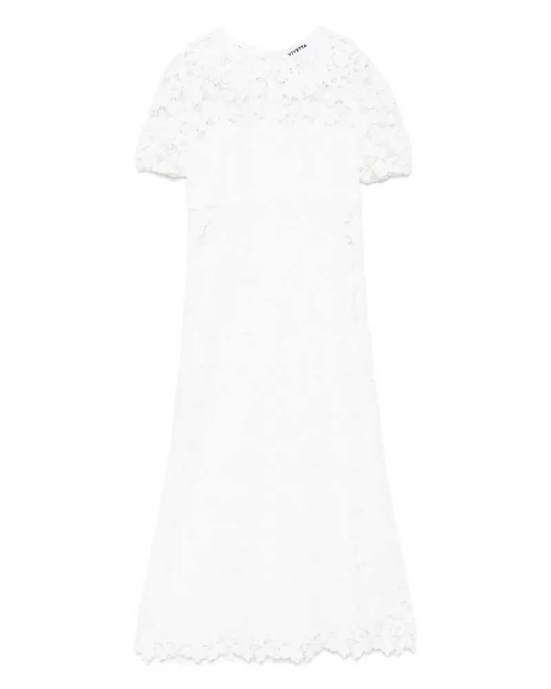 Vivetta Midikleid mit Spitze - Weiß Weiß