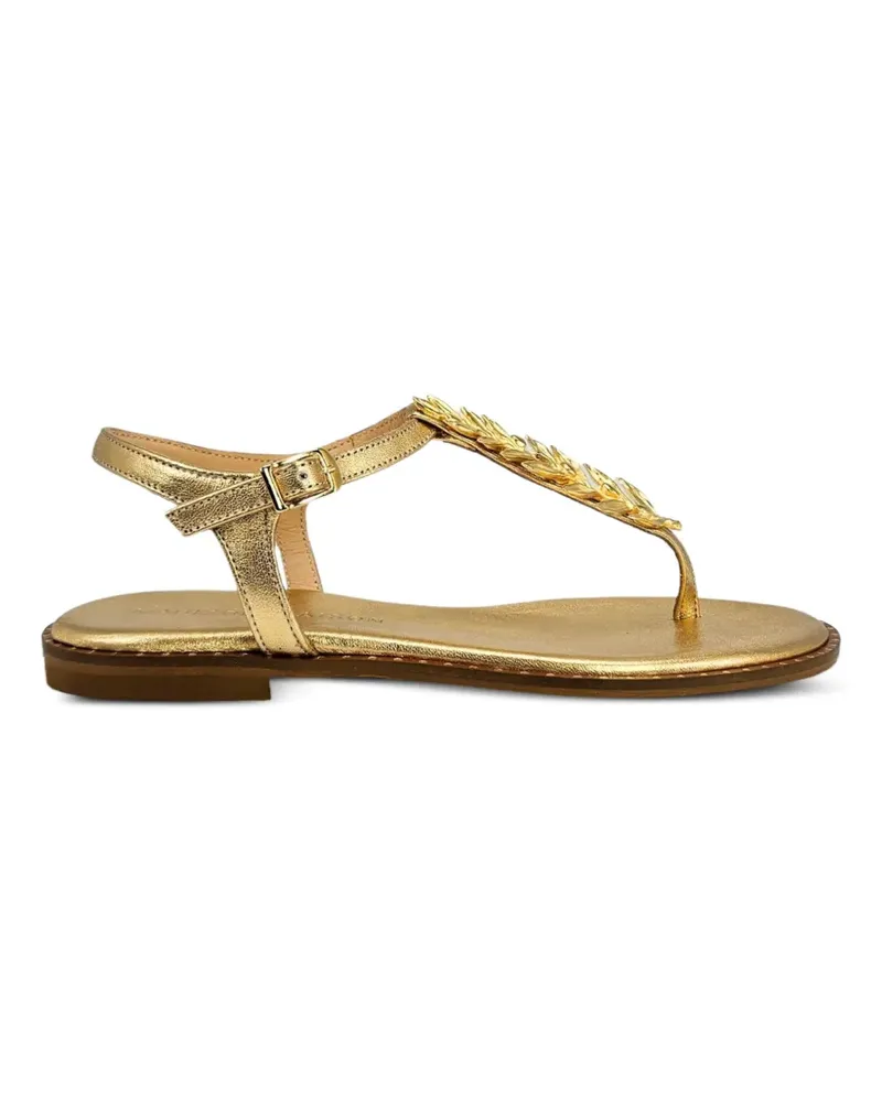 MADISON.MAISON leaf-embellished sandals - Gold Gold
