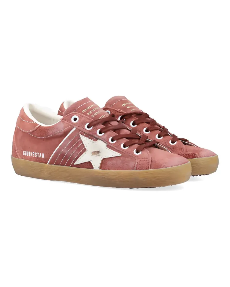 Golden Goose Super-Star Sneakers aus Wildleder - Rot Rot