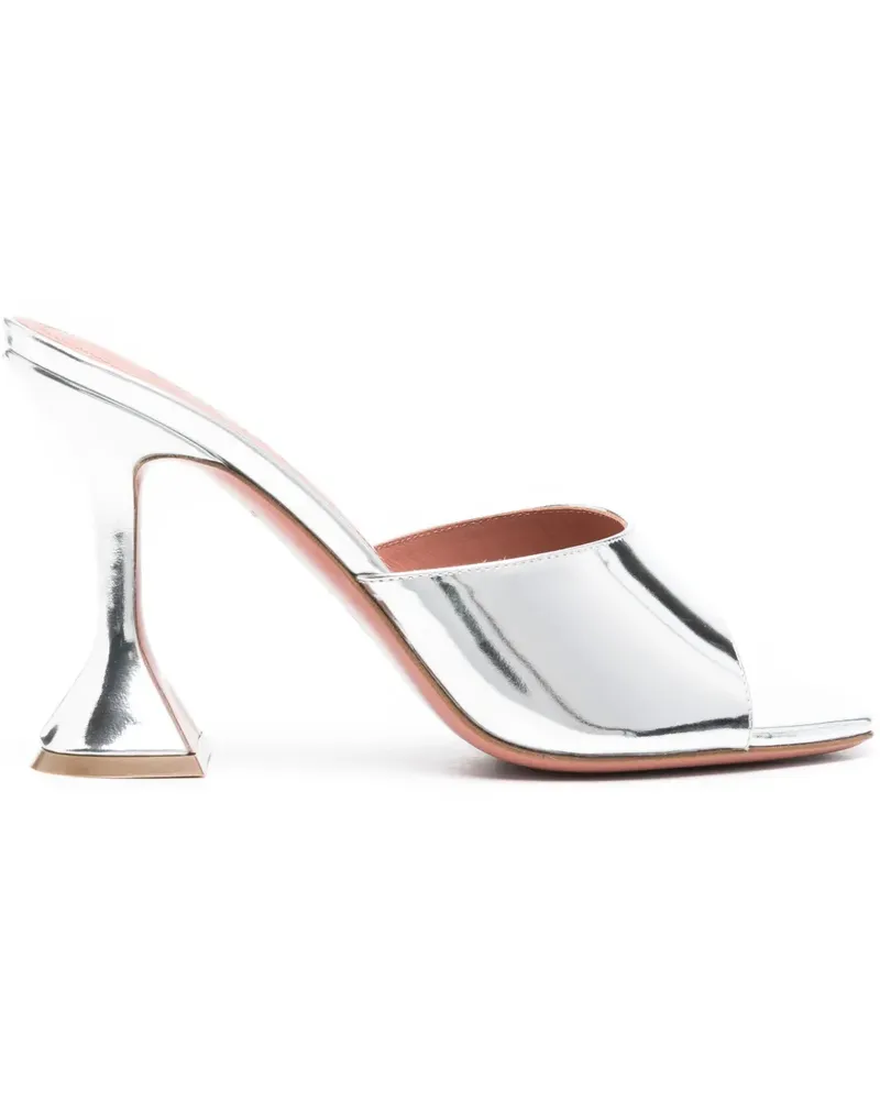 Amina Muaddi Lupita Sandalen 95mm - Silber Silber