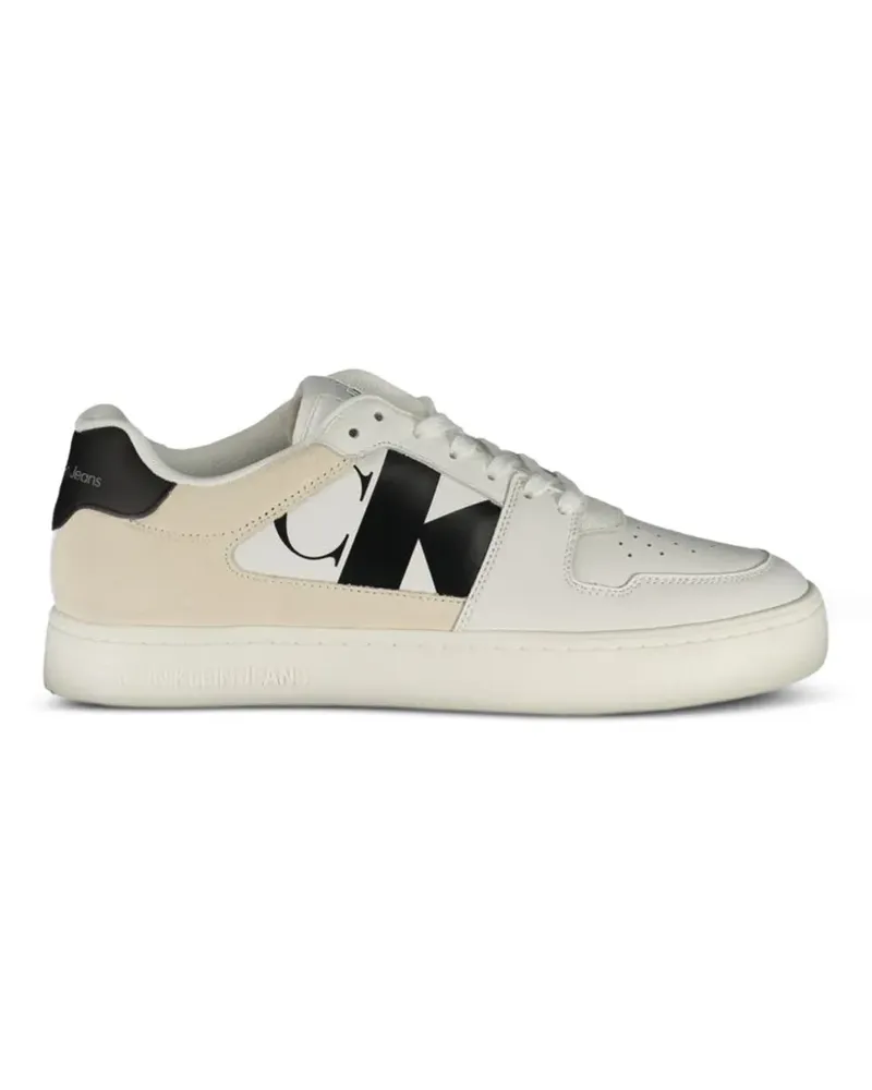 Calvin Klein Sneakers mit Logo-Print - Weiß Weiß