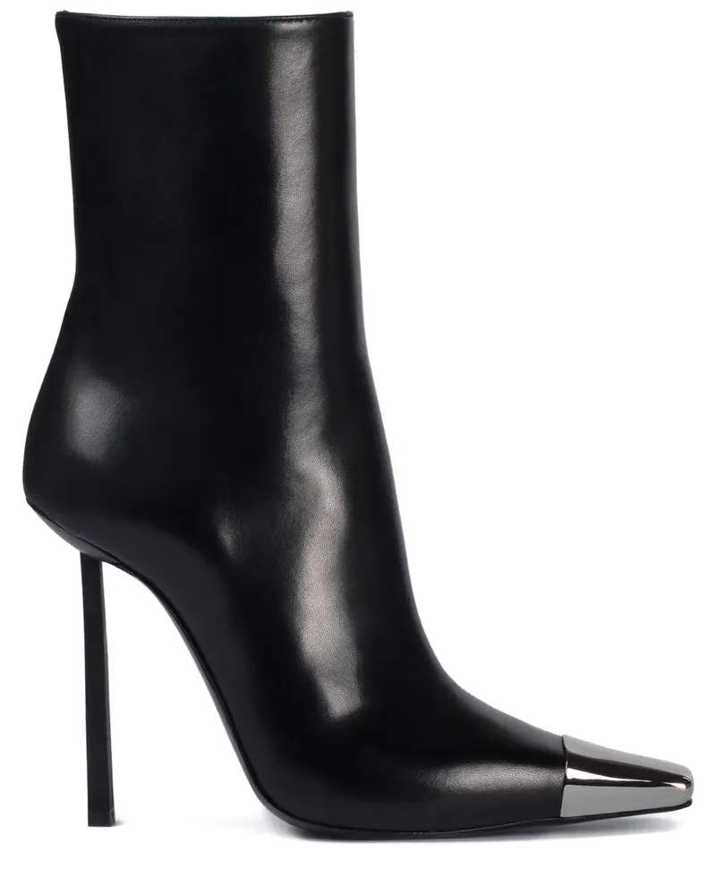 Le Silla Stiefeletten mit Metallic-Kappe 120mm - Schwarz Schwarz