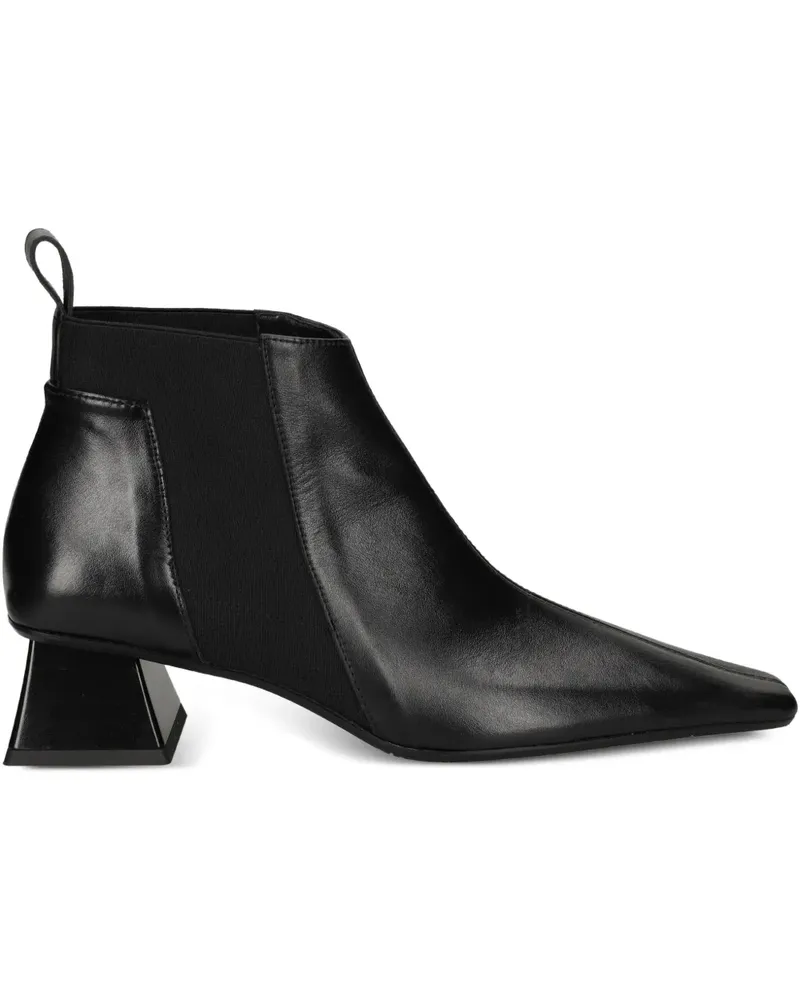 RAS Stiefel mit geometrischem Absatz 50mm - Schwarz Schwarz