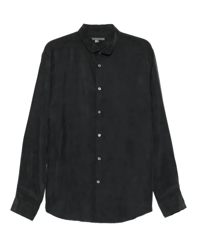 John Varvatos Langärmeliges Orchard Hemd - Schwarz Schwarz
