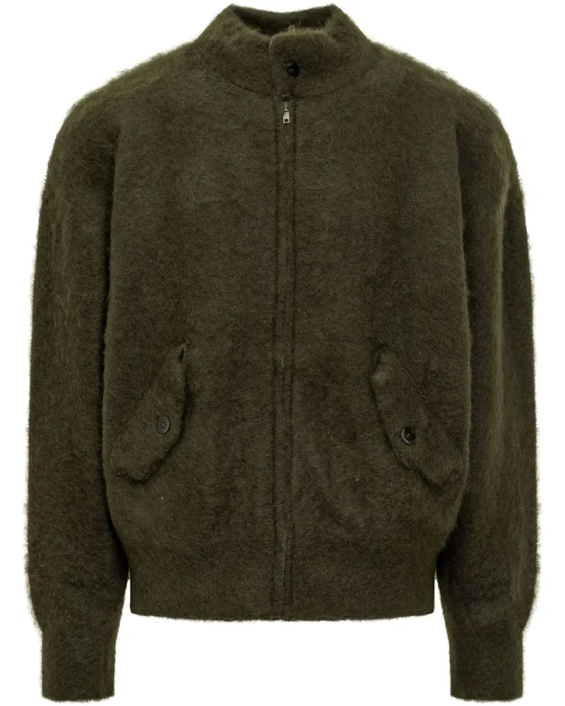 Laneus Cardigan mit gebürstetem Effekt - Grün Grün